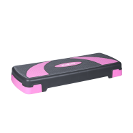 Step do aerobiku i ćwiczeń fitness, 3 stopnie, 78cm, szaro-fioletowy, REBEL ACTIVE