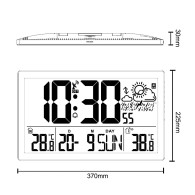 Väggklocka LCD mycket stor GreenBlue, temperatur, datum, GB218
