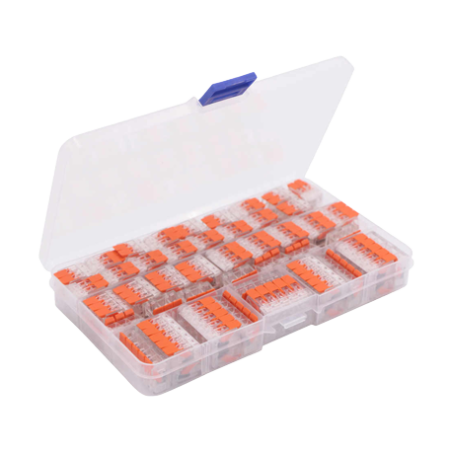 Set med 75 elektriska snabbkopplingar E6079.