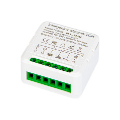 72-085- Smart wifi-styrd tvåkanals strömbrytare
