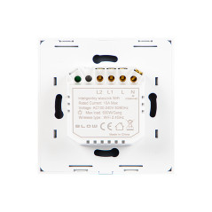 72-088- Intelligent tvåkanalig glas WiFi ljusbrytare