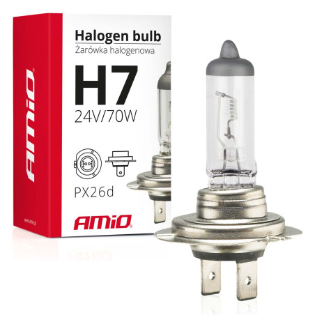 Halogenlampa h7 24v 70w UV-filter (e8) amio-01252