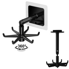 AG880A Köksvändbar svart krok