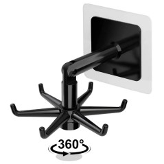 AG880A Köksvändbar svart krok