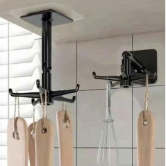 AG880A Köksvändbar svart krok