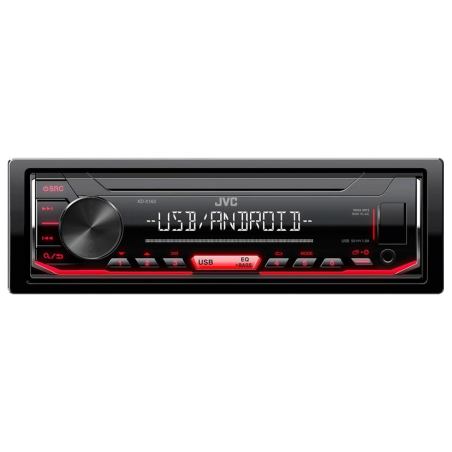 JVC KDX-162 Bilstereo USB RÖD