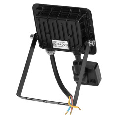 ALLED 10W LED-strålkastare med PIR, 850lm, IP44, 4000K, Alu+Glas | HandlaSmidigt.se