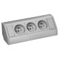 Möbeluttag 3x2P+Z, grå-silver