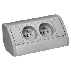 Möbeluttag 2x2P+Z, grå-silver | HandlaSmidigt.se