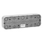 Fyrfaldigt uttag ToDo 2P+Z IP20, 16A, 230V AC, vit