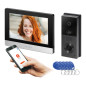 XIRAN, enkelhus videodörrtelefon, 2-ledare, 8', Wi-Fi, pekskärm, Full HD, RFID