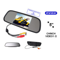 Bilskärmsbackkamera LCD 5 tum LED i backspegel AV 12V... (NVOX NW5005M)
