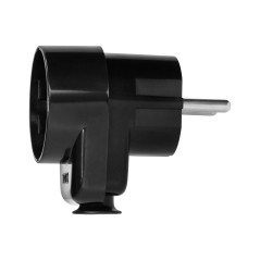 Stickkontakt Uni-Schuko med uttag 2P+Z Schuko 16A, svart | HandlaSmidigt.se