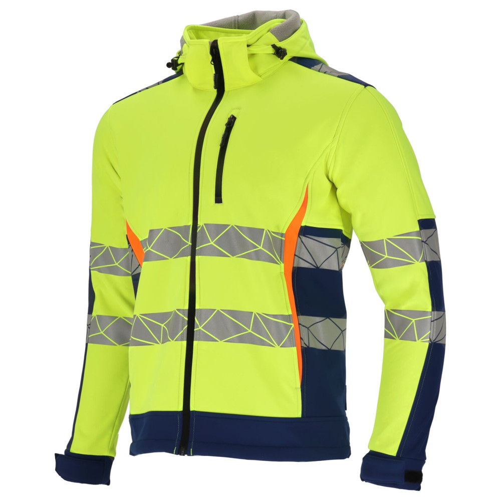 Jacka softshell varningsgul-blå, '2xl', CE, Lahti Jacka softshell varningsgul-blå, '2xl', CE, Lahti
