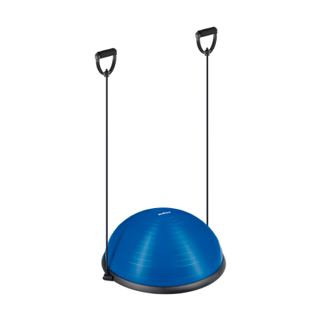 Halvboll för balansering, balanstränare 58cm + pump, REBEL ACTIVE