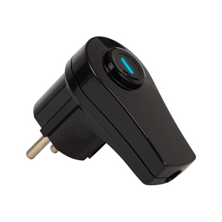 98-156- Svart vinklad kontakt wt-16-polig med belyst omkopplare