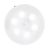 Nattlampa med LED, uppladdningsbart batteri, magnet och rörelsesensor.
