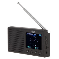 AD 1198 Bärbar radio - LCD - FM - Bluetooth - klocka
