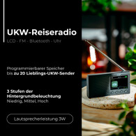 AD 1198 Bärbar radio - LCD - FM - Bluetooth - klocka