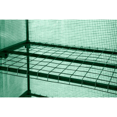 Växthus 69 x 49 x 160 cm, PE-folie, metallkonstruktion, hjul | HandlaSmidigt.se