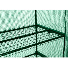 Växthus 69 x 49 x 160 cm, PE-folie, metallkonstruktion, hjul | HandlaSmidigt.se