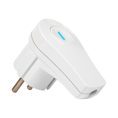 98-157- Vinkeln WT-16W vit med upplyst strömbrytare