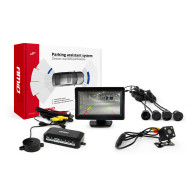 Zestaw czujników parkowania tft01 4,3' z kamerą hd-315-led 4 sensory czarne