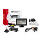 Parksensorset TFT01 4,3' med kamera HD-315-LED 4 silverfärgade sensorer