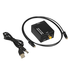 91-201 - Optisk Toslink DAC-omvandlare till 2xRCA