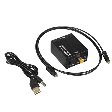 91-201 - Optisk Toslink DAC-omvandlare till 2xRCA