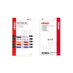 Säkringar för bilar cylindriska 10 stycken.