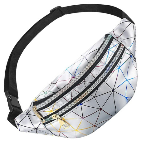 BQ58A Midjeväska silver