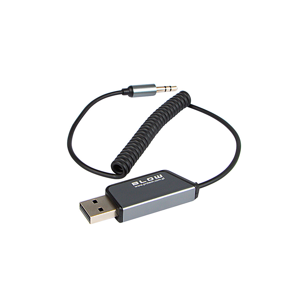 74-174- Sändare blå bluetooth mini + aux-kabel