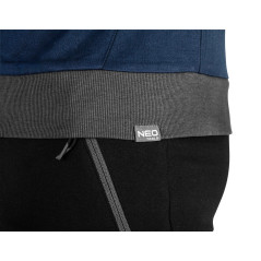 Tröja med dragkedja och huva COMFORT, marinblå, storlek M