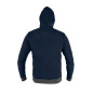 Tröja med dragkedja och huva COMFORT, marinblå, storlek XXL