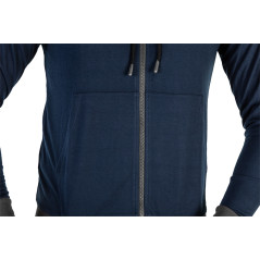 Tröja med dragkedja och huva COMFORT, marinblå, storlek XXL