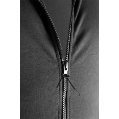 Tröja med dragkedja och huva COMFORT, grå, storlek L