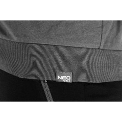 Tröja med dragkedja och huva COMFORT, grå, storlek XL