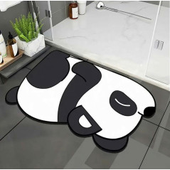 DA163B Snabbtorkande badmatta panda