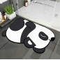 DA163B Snabbtorkande badmatta panda