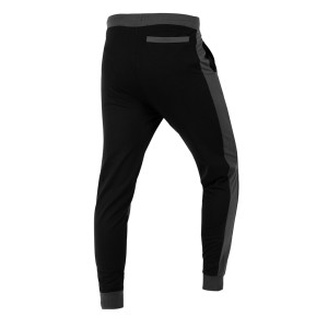 Spodnie dresowe COMFORT, szaro-czarne, rozmiar XL