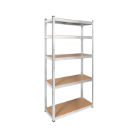 Regał metalowy magazynowy 180x90x40 srebrny Rebel