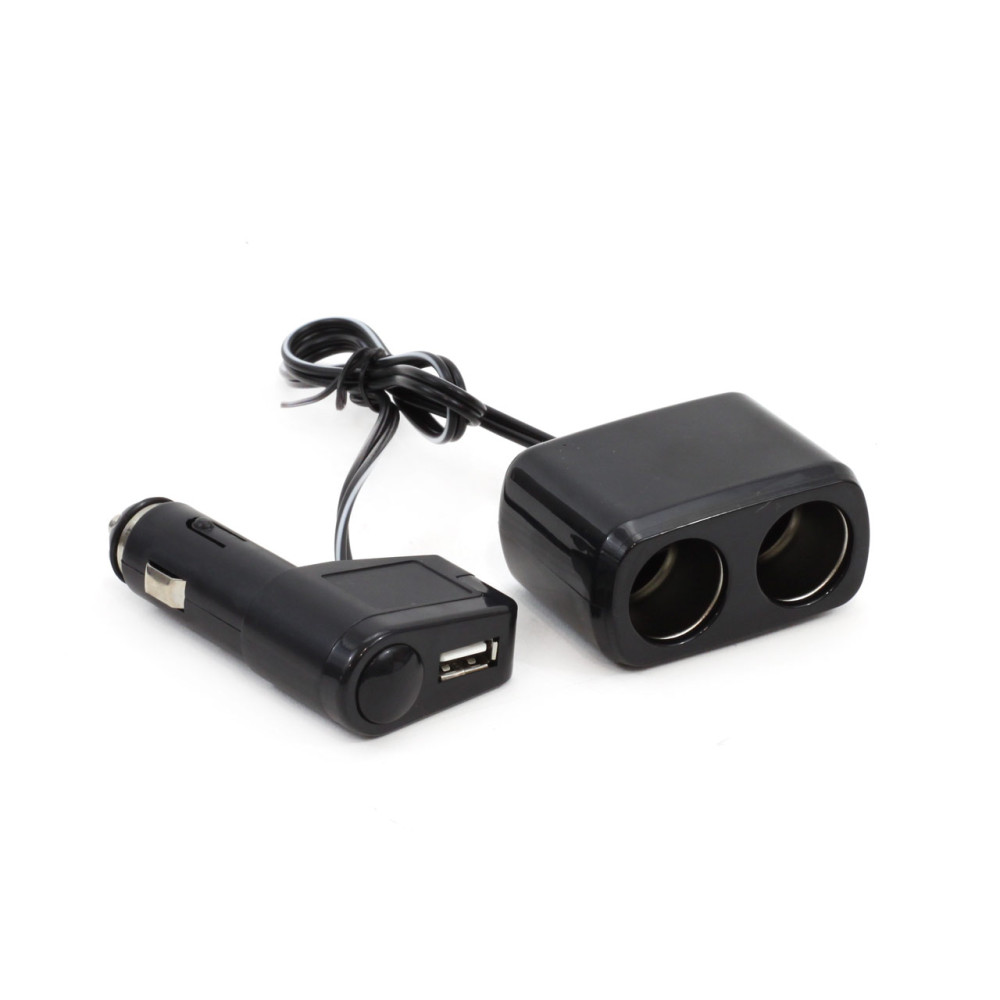 Rozgałęźnik rozgałęziacz zapalniczki soc1 2+1 usb amio-01029 Rozgałęźnik rozgałęziacz zapalniczki soc1 2+1 usb amio-01029