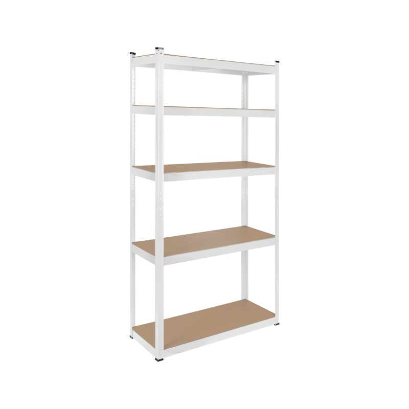 Hyllanhet för lagring i metall 180x90x40 vit Rebel