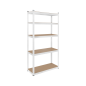 Hyllanhet för lagring i metall 180x90x40 vit Rebel
