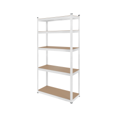 Hyllanhet för lagring i metall 180x90x40 vit Rebel