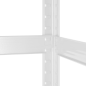 Hyllanhet för lagring i metall 180x90x40 vit Rebel