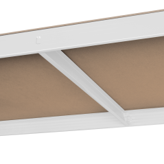 Hyllanhet för lagring i metall 180x90x40 vit Rebel