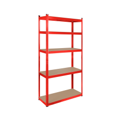 Metallhylla för förvaring 180x90x40 röd Rebel