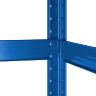 Hyllan för lagring av metall 180x90x40 blå Rebel